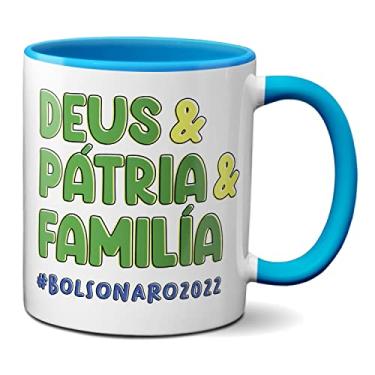 Imagem de Caneca Presente Deus & Pátria & Família Bolsonaro 2022 (Azul)