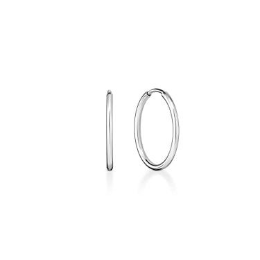 Imagem de Argola em Ouro Branco 17 mm Monte Carlo