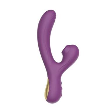 Imagem de Vibrador Feminino 14 modos Estimulador Clitóris Sucção & Ponto G Poderoso Silencioso Erótico Zatla (Roxo)
