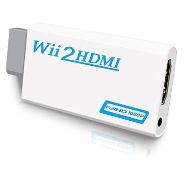Imagem de Conversor Wii para HDMI, adaptador Wii HDMI 1080p para dispositivo Full HD com conector de áudio de 3,5 mm e saída HDMI compatível com Nintendo Wii, Wii U, HDTV, monitor - suporta todos os modos de exibição Wii 720P