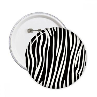 Imagem de Emblema de fundo preto branco veias padrão pinos redondos crachá botão decoração acessório 5 peças