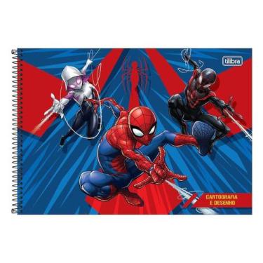 Imagem de Caderno De Cartografia 80 Folhas Spider-Man Capa 3 - Tilibra