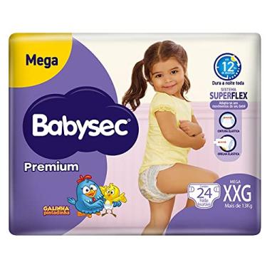 Imagem de Babysec Fralda Galinha Pintadinha Premium Xxg 24 Unidades Cor: Branco