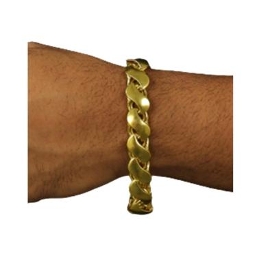 Imagem de Pulseira 12mm Friso S de moeda antiga Estilosa