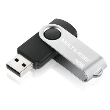 Imagem de Pendrive Twist Preto 16 gb Multilaser PD588