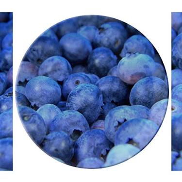 Imagem de Prato de imagem de frutas tropicais de mirtilo fresco de porcelana Salver louça de jantar