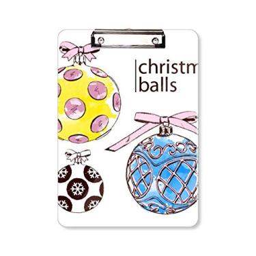 Imagem de Prancheta redonda com estampa de doces Merry Christmas A4