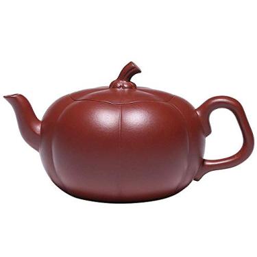 Imagem de PAYNAN Chaleira Yixing Pumpkin Bule Dahongpao feita à mão Kung Fu Chaleira criativa Teaware Acessórios
