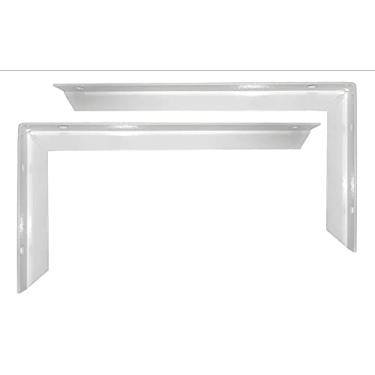 Imagem de Kit 12 Suporte Mão Francesa Reforçada 40Cm Branca