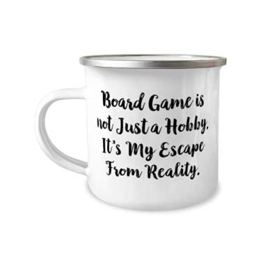 Imagem de Lindo presente para jogos de tabuleiro, jogo de tabuleiro não é apenas um hobby. It's My Escape From Reality, caneca brilhante de 355 ml para homens e mulheres de