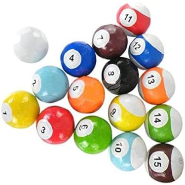 Imagem de Bolas De Piscina Bolas De Futebol Bolas De Futebol 16 Peças Bolas De Futebol Enormes Bolas De Treinamento Conjunto Mini Adultos Crianças Bola De Sinuca Brinquedo Júnior Esporte Ao Ar Livre,15cm,Bo