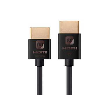 Imagem de Monoprice Cabo ativo HDMI 114196 de alta velocidade - 4 metros - Preto, 4 K a 60 Hz, 18 Gbps, HDR, 36 AWG, YUV 4:4:4 - Série Ativa Ultra Fina