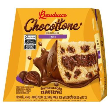 Imagem de Chocottone Trufa Bauducco Maxi Chocolate Recheado Trufado Com Cobertur