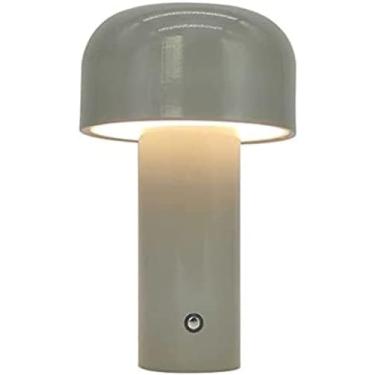 Imagem de Mini luz USB, luz de cogumelo, com abajur de mesa sensível ao toque, luz noturna com brilho ajustável para decoração de quarto Abajur de mesa, abajur de cabeceira, luz noturna para berçário