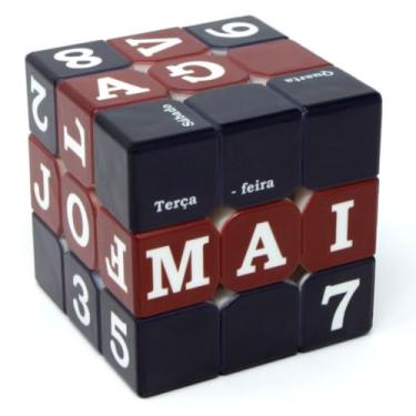 Imagem de Vinci Cube Calendário Azul - Cubo Mágico Personalizado Profissional