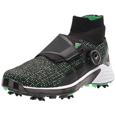 Imagem de adidas Sapato de golfe masculino Zg21 Motion Boa, Núcleo preto/verde grito/calçado branco, 15