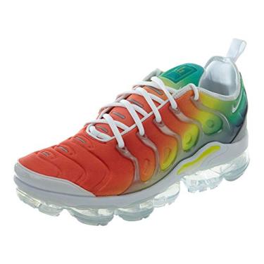Imagem de Nike Tênis masculino Air VaporMax Plus (924453-103, branco/verde Netuno, amarelo dinâmico), Branco/Verde Netuno/Amarelo Dinâmico, 40