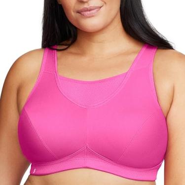 Imagem de Glamorise Sutiã esportivo feminino sem aro #1066, Rosa violeta, 36C