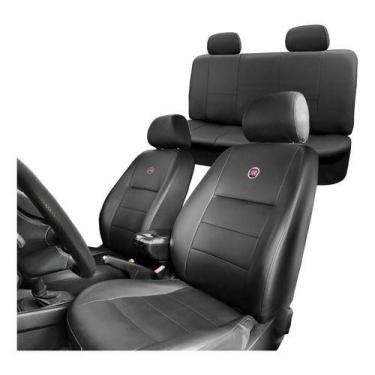 Imagem de Capas Banco Couro Fiat Idea 2012/13/14/15  - Vip Car, Preto