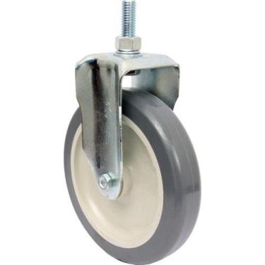 Imagem de Rodizio Fixo Rosca Parafuso 6pol. R612 Bp Pvc Anti Risco 85kg Por Roda