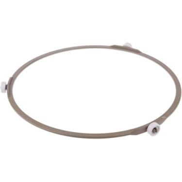 Imagem de 1 peça marrom grande anel toca-discos de microondas anel de suporte de rolo rotativo de forno de microondas, bandeja de placa de vidro para micro-ondas, anel interno, anel interno, peças de reposição