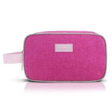 Imagem de Necessaire C/ Alça Lateral Vibe Pink - Cinza