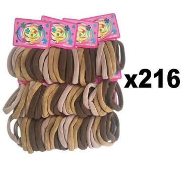 Imagem de kit 216 Elásticos Preto Xuxinha Para Cabelo Infantil - Lynx produções