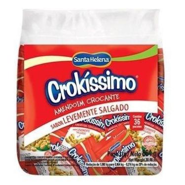 Imagem de Amendoim Crokissimo S/ Pele Santa Helena 36x24g - 864g