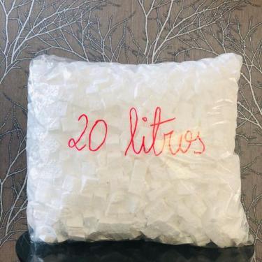 Imagem de Pedaços de Isopor Cubos e Tiras P/ Enchimen. Puff 20 Litros - ST