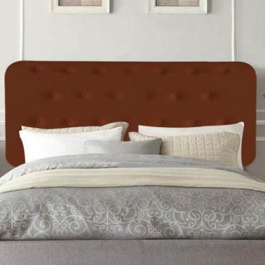 Imagem de Painel Estofada Brenda 195 cm King Size Quarto para Cama Box Suede Ter