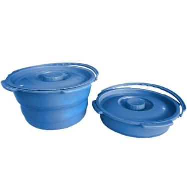 Imagem de Comadre Retrátil para Cadeira de Banho Universal Dellamed, Azul