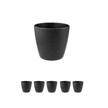Imagem de 5 un Vaso plantas colmeia decorativo flores G Preto - EVO