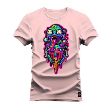 Imagem de Camiseta Plus Size Algodão Premium T-Shirt Casquinha Derretendo - Nexs