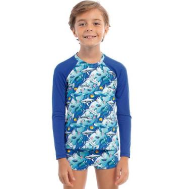 Imagem de Conjunto Infantil UV50+ Vida Marinha com Sunga - Ceci Moda Praia, 20