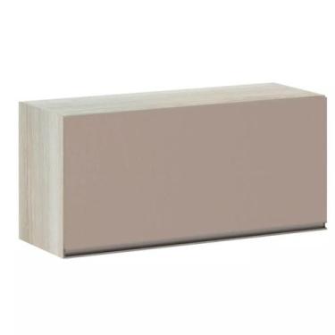 Imagem de Armário Basculante Luciane 80cm 1 Porta Luci, Legno Crema/Connect