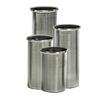 Imagem de Forma Alumínio Redonda Diâmetro 5cm Altura 8cm ao 15,5cm (4 peças) - C