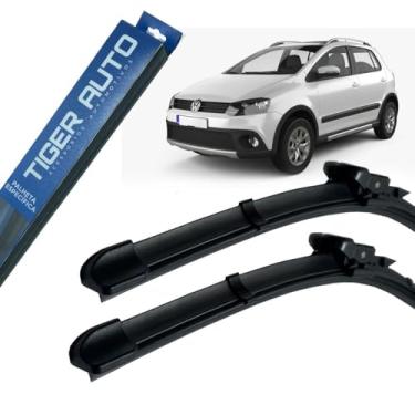 Imagem de Palhetas Limpador Parabrisa Original Tiger Auto Silicone Compatível com VW Volks Fox SpaceFox CrossFox 2013 2014 2015 2016 2017 2018 2019 2020 2021 2022
