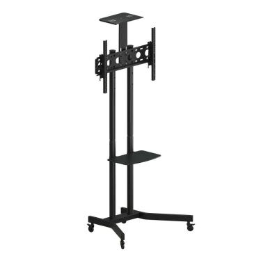 Imagem de Suporte Pedestal para TV 32" a 70", até 50kg com Rodízio e 3 Níveis de Regulagem de Altura, A06V6_S, ELG