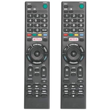 Imagem de Pacote com 2 controles remotos de substituição universais aplicáveis para Sony Bravia LCD LED TV HDTV