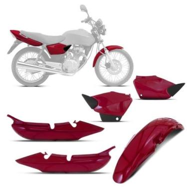 Imagem de Kit Carenagem Moto Honda Fan 125 2005 2006 2007 2008 3 Peças Pro Tork 