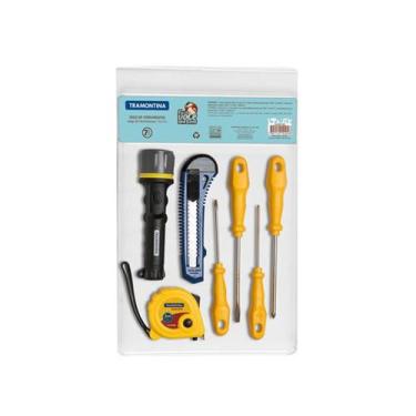 Imagem de Kit de Ferramentas com Lanterna Tramontina 7 peças
