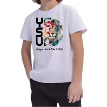 Imagem de Camiseta Infantil Yeshua - Leao da tribo de Juda - Alearts, 16