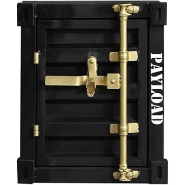 Imagem de Mesa de centro criativa, estilo industrial, armário, arte em ferro, sofá, mesa lateral de metal, mesa de canto, telefone, quarto, mesa de cabeceira, móveis de decoração, preto