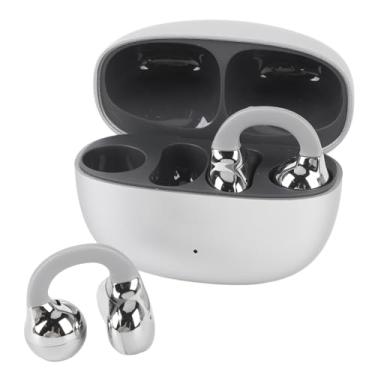 Imagem de Fones de ouvido abertos, fones de ouvido com cancelamento de ruído Bluetooth 5.4 e clipes com estojo de carregamento de 300 mAh, bateria com duração de 30 horas, fones de ouvido