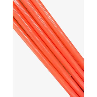 Imagem de Canudos de substituição para copo Stanley 1,134 g, pacote com 5 canudos reutilizáveis extra longos para copos de 1,134 g, canudos de plástico para copo Stanley (laranja)