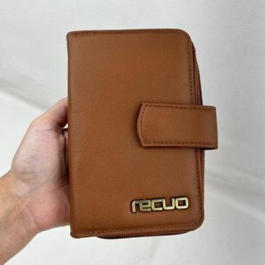 Imagem de Carteira recuo em couro legitimo c.49, Caramelo