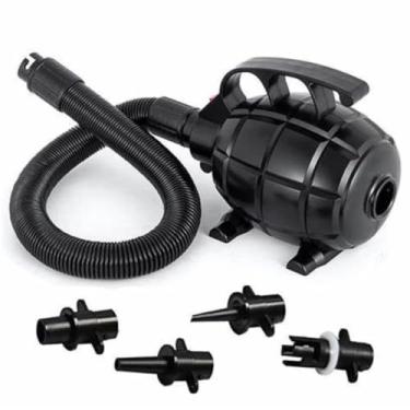 Imagem de Inflador Elétrico Compressor 110V 600W com Bico Múltiplo para Balões, Boias, Colchões Infláveis, Botes, Bolas e Bexigas – Portátil, Rápido e Potente para Festas, Piscinas, Viagens e Camping