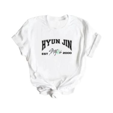 Imagem de Coreano Streetwear Stray Kids Membros Camisetas Bang Chan Changbin Lee