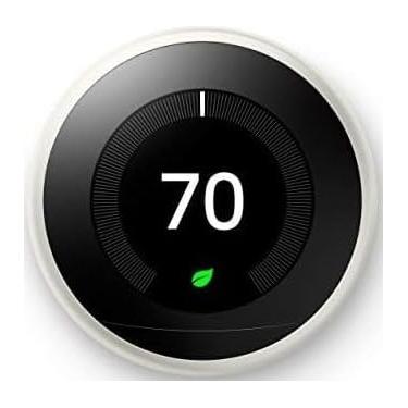 Imagem de Google Nest Learning Thermostat - 3ª Geração - Termostato Inteligente Programável Para Casa - Compatível Com Alexa (Branco)