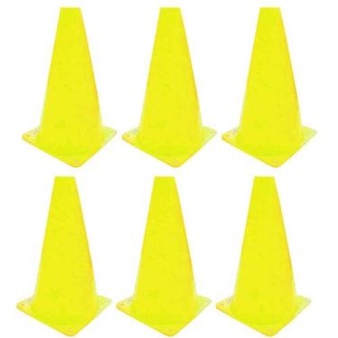 Imagem de Z6x Mini Cone Sinalização Esportivo 23cm Agilidade Treino AMARELO - 36